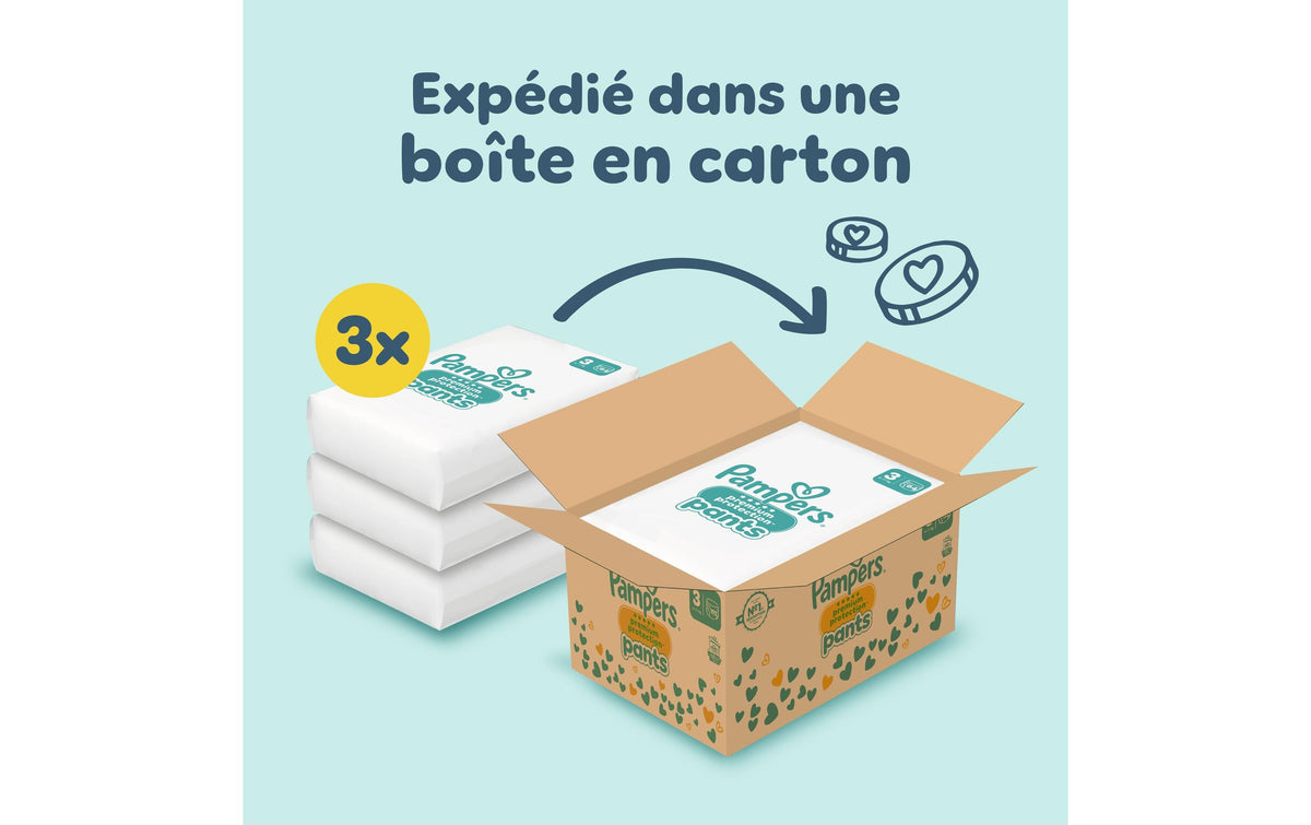 Pampers Windelhose Premium Protection – Gr. 3 (6–11 kg) – 192 Stk – Monatsbox – weiss