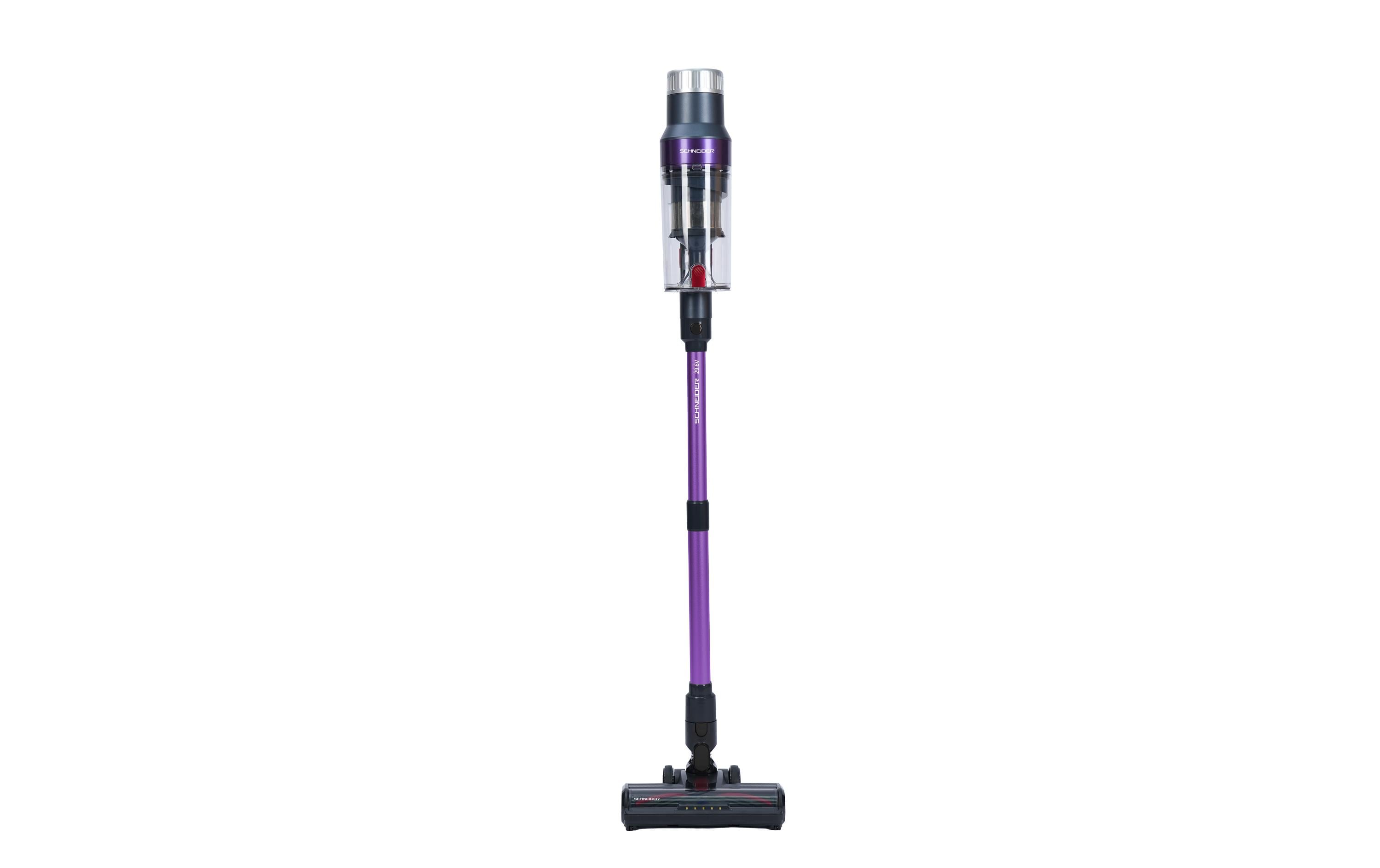 Schneider AG Schneider Akkustaubsauger SCH-VVC-2960 – 60 min, 500 W, 0,90 l, violett