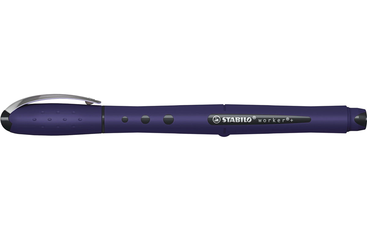 STABILO Worker+ colorful – Tintenroller, 0,5 mm, blau, preussischblau