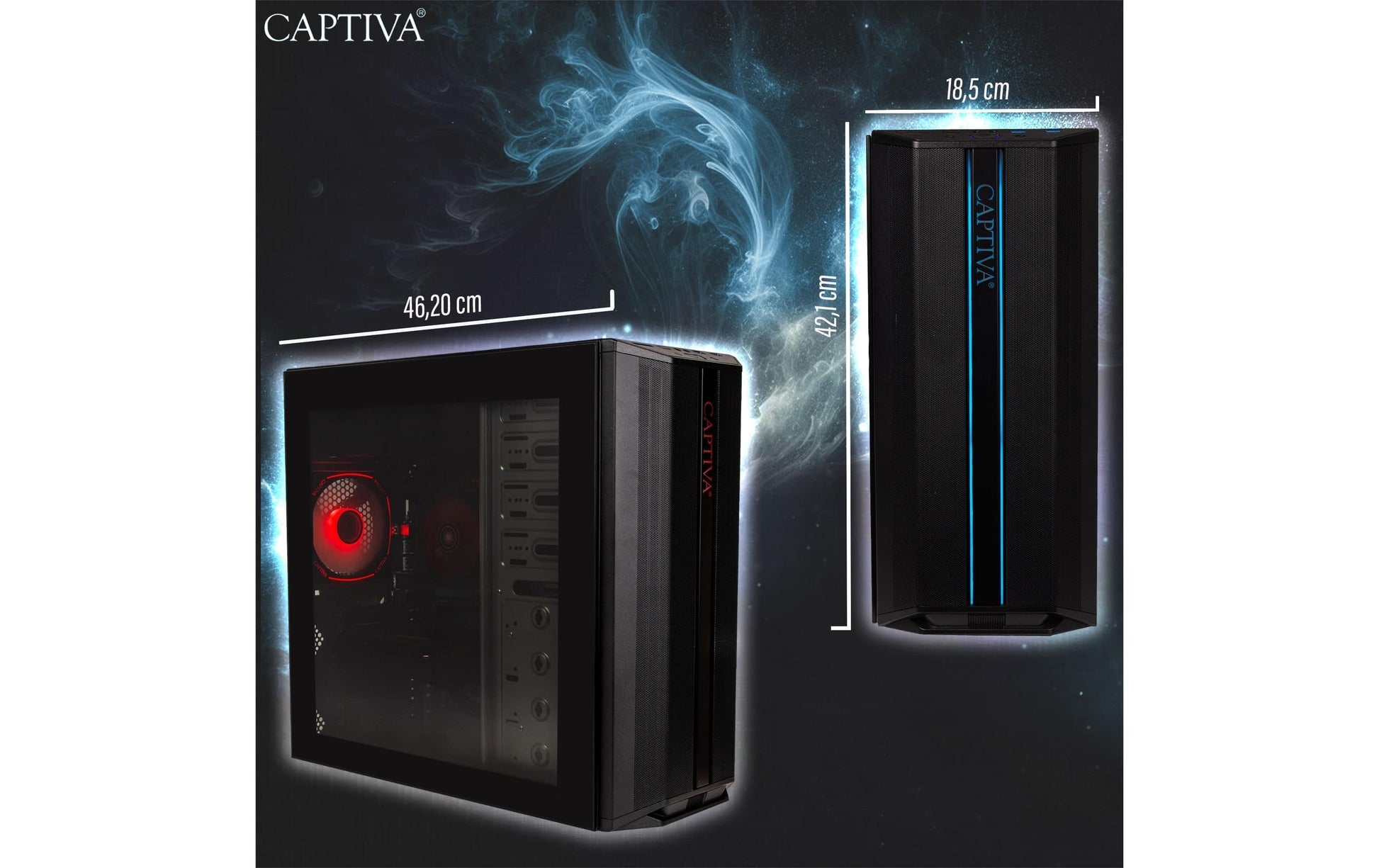 Captiva Tower – AMD Ryzen 5 5500, 16 GB RAM, 1 TB SSD, NVIDIA GeForce RTX 5060 8 GB, Windows 11 Home