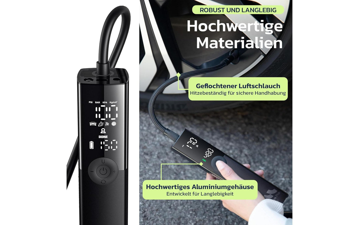 Woowind Ventus Pro Smarte Luftpumpe – 150 PSI – 4,8 Ah Akku