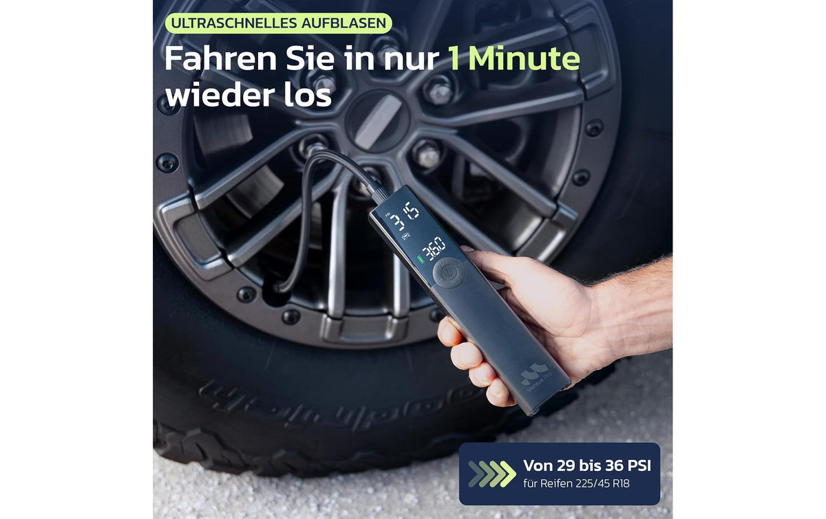 Woowind Ventus Pro Smarte Luftpumpe – 150 PSI – 4,8 Ah Akku