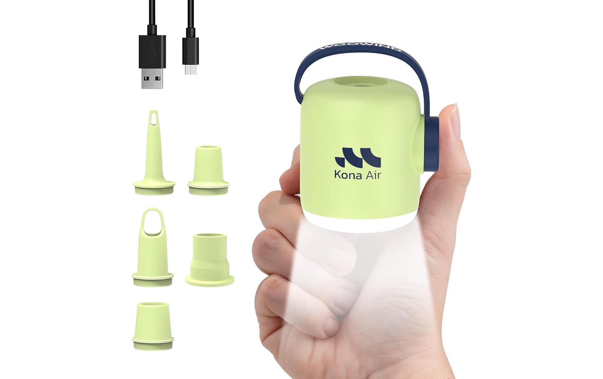 Woowind Kona Air Mini-Luftpumpe – 0,04 bar – 2000 mAh – Grün