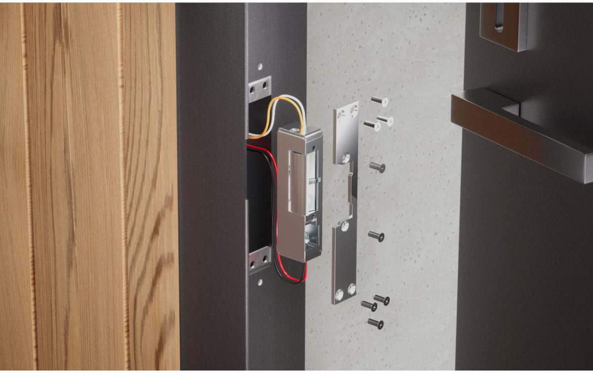 Ubiquiti UACC-Lock-Strike-Secure-8mm – 12 V, Türe, Silber, 24,5×30,5×152 mm