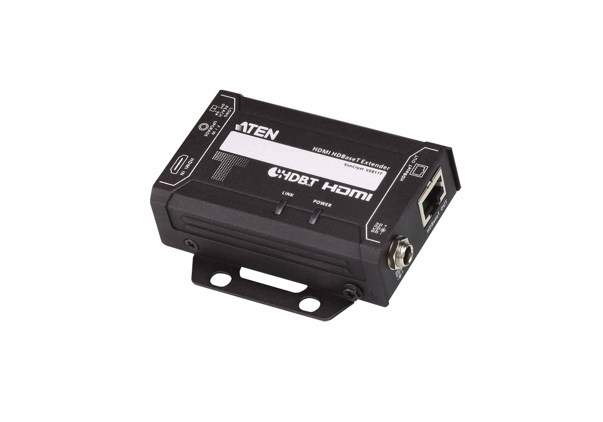 ATEN VE811T – HDBaseT-Sender – 4K UHD (4096×2160), RJ‑45/HDMI, bis 100 m – Schwarz, Metall