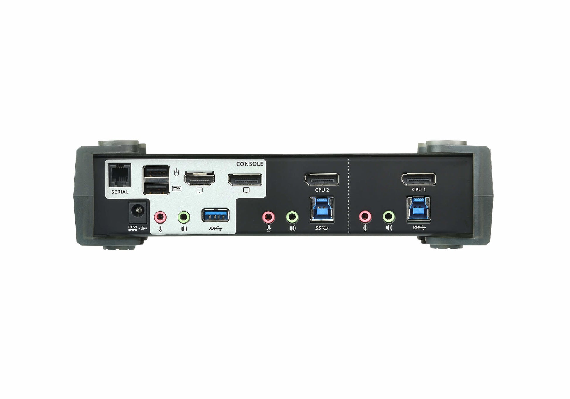 ATEN CS1922M KVM-Switch – DP-Eingang, 2× DP, 1× HDMI, USB 3.0, 3,5 mm Audio