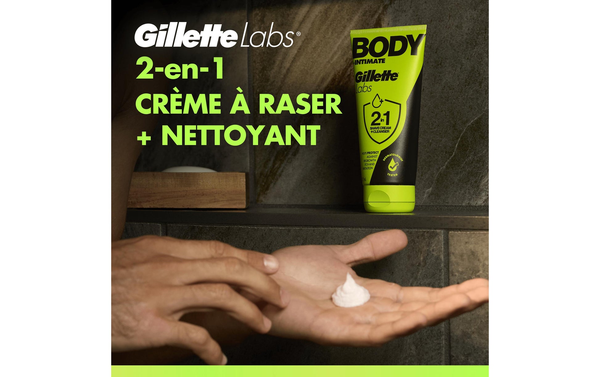 Gillette Rasiercrème Labs Body Intim – für empfindliche Haut – 177 ml