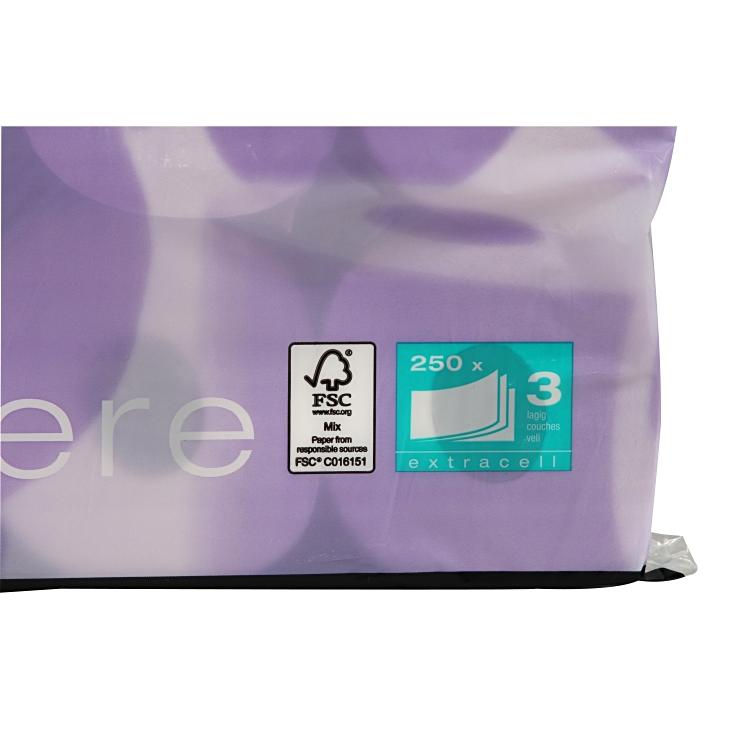 Venardo softline Venardo Cashmere Toilettenpapier – 3-lagig, Zellstoff, 250 Blatt/Rolle – 72 Rollen