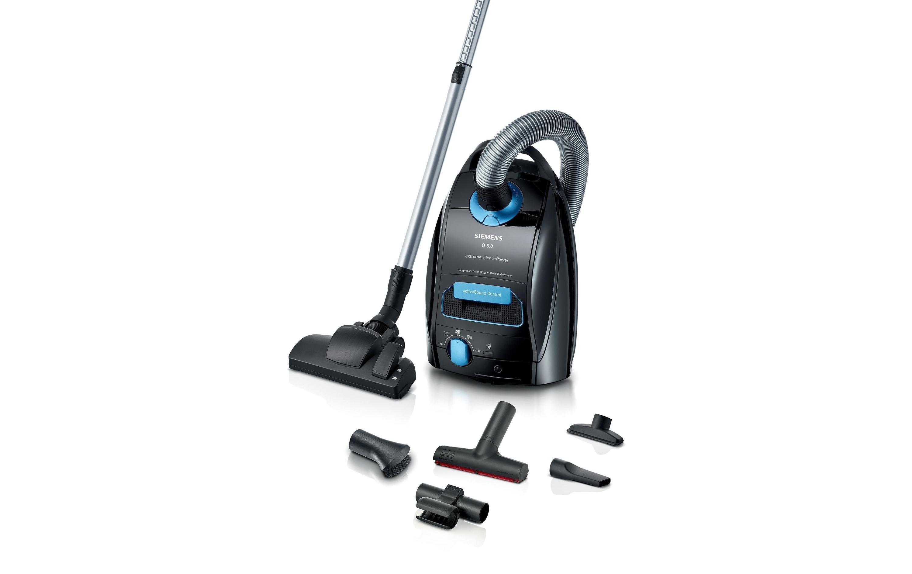 Siemens Bodenstaubsauger VSQ5X500 – mit Beutel, 650 W, 2 l