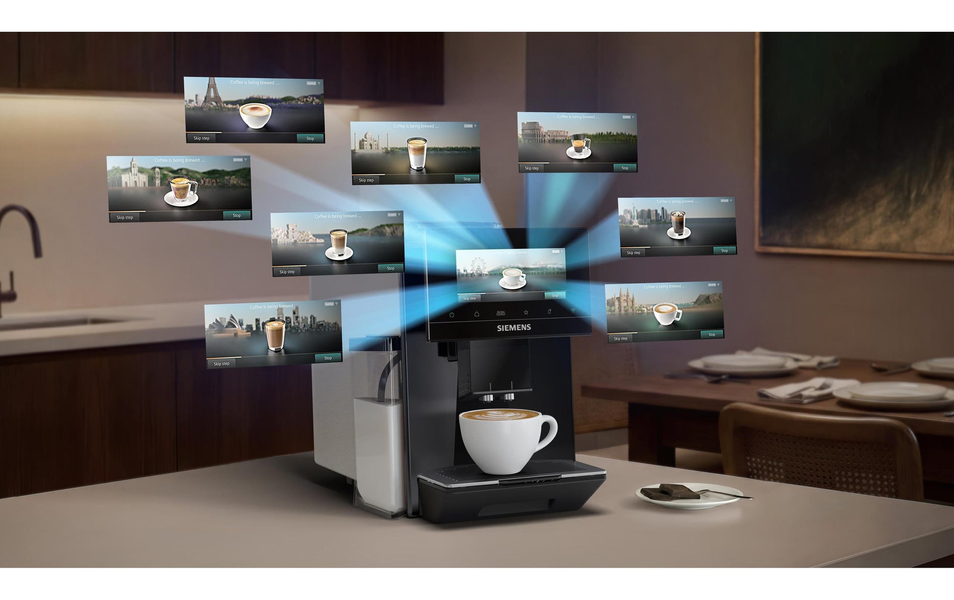 Siemens TQ923E09 Kaffeevollautomat – 2,3 l, 375 g Bohnenbehälter, Schwarz, 31,5 × 39,2 × 47 cm