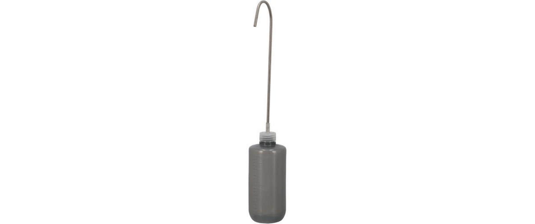 Esschert Design Giesskanne 0,5 l, Ø 7,2 cm × 41,2 cm, grau, Edelstahl, mit Sprinklerkopf