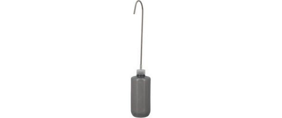 Esschert Design Giesskanne 0,5 l, Ø 7,2 cm × 41,2 cm, grau, Edelstahl, mit Sprinklerkopf