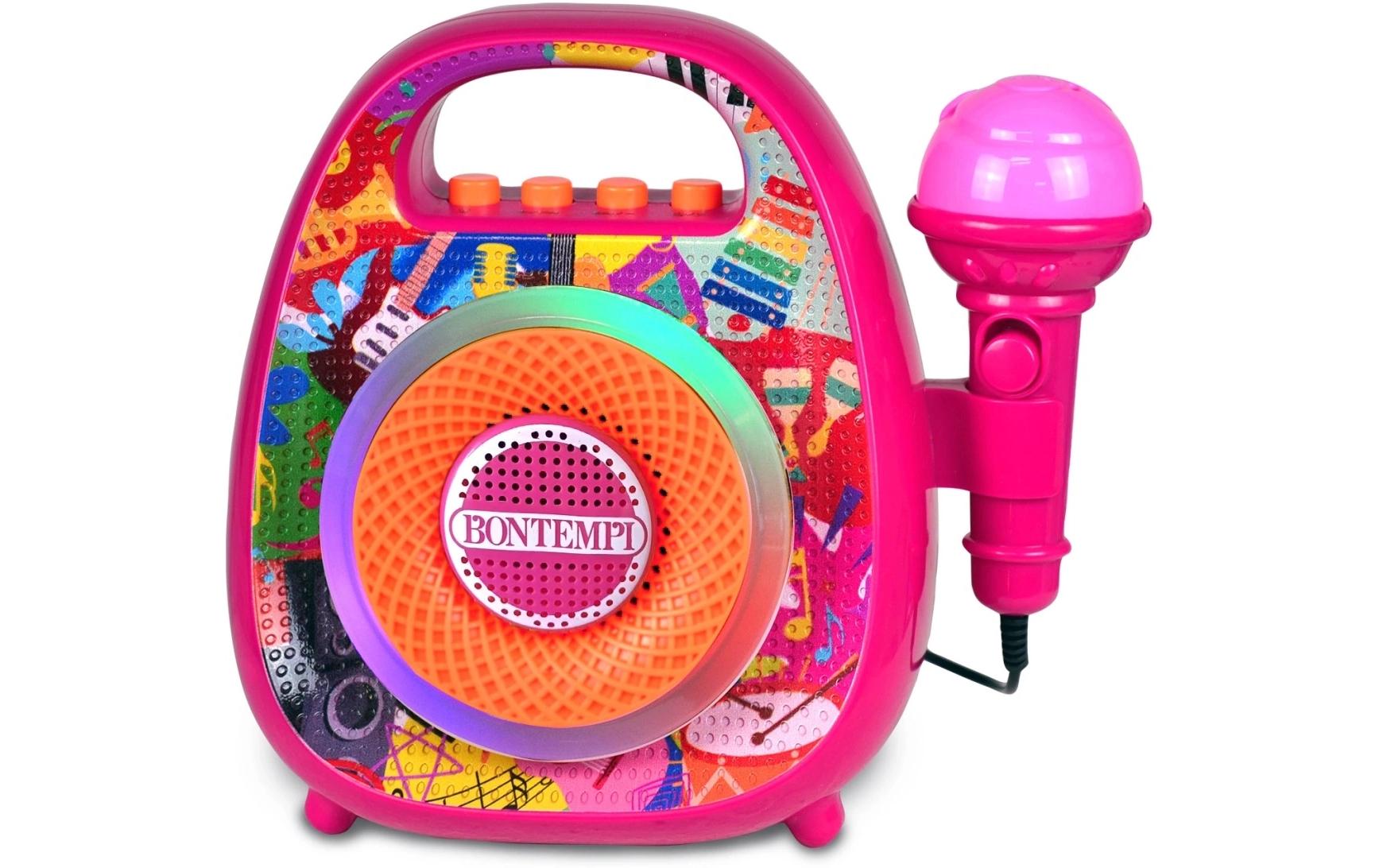 Bontempi Bluetooth-Lautsprecher – mit Mikrofon, Pink