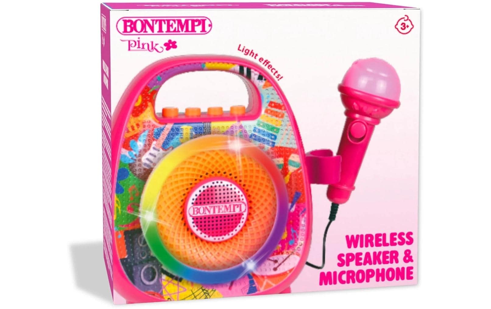 Bontempi Bluetooth-Lautsprecher – mit Mikrofon, Pink