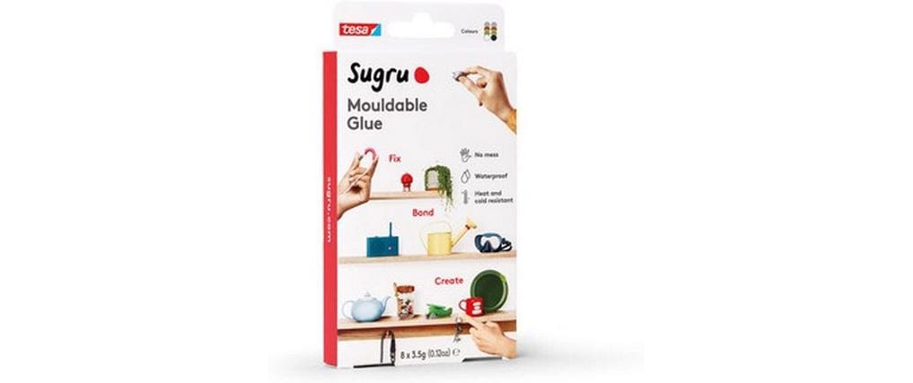 Sugru by tesa Formbarer Silikonkleber – Mehrfarbig – 8 × 3,55 ml