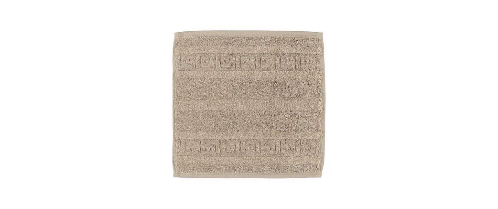 Cawö Waschlappen Noblesse – 30×30 cm, Baumwolle, Beige