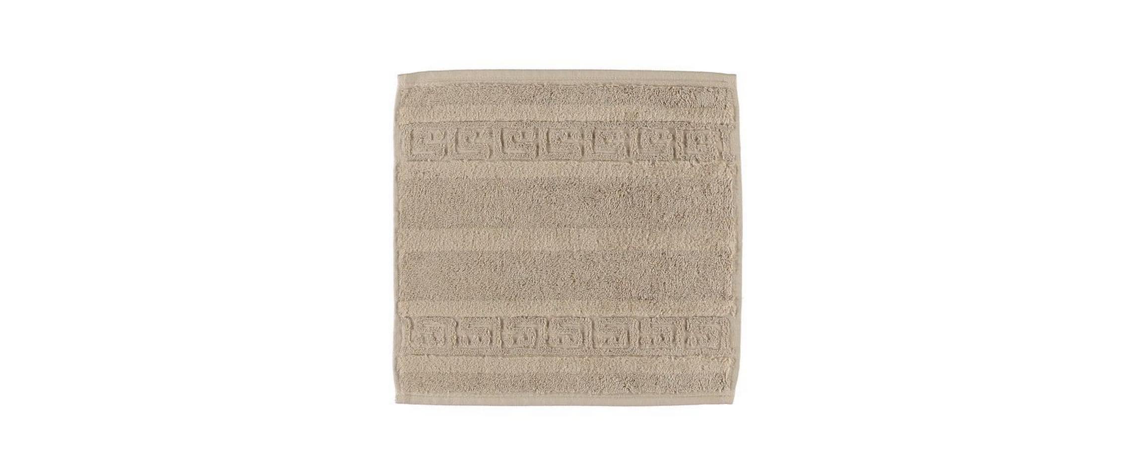 Cawö Waschlappen Noblesse – 30×30 cm, Baumwolle, Beige