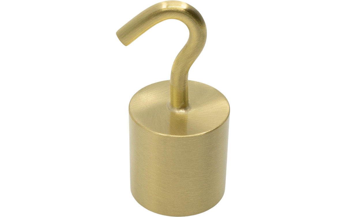 Meister Seilendkappe/Haken – Ø 30 × 70 mm, matt, Messing