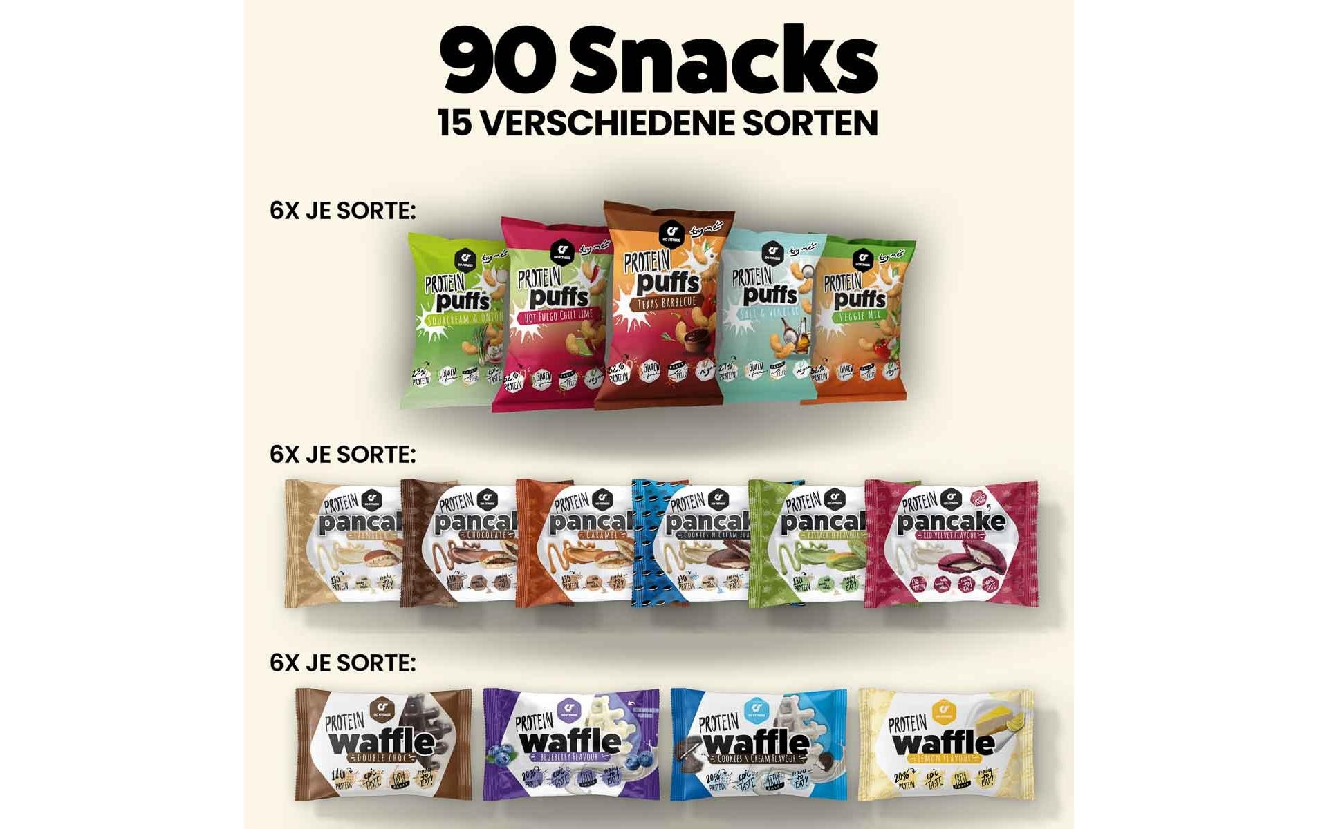 Go fitness Office Snackbox Waffelgebäck Mix, glutenfrei – 90 × 50 g