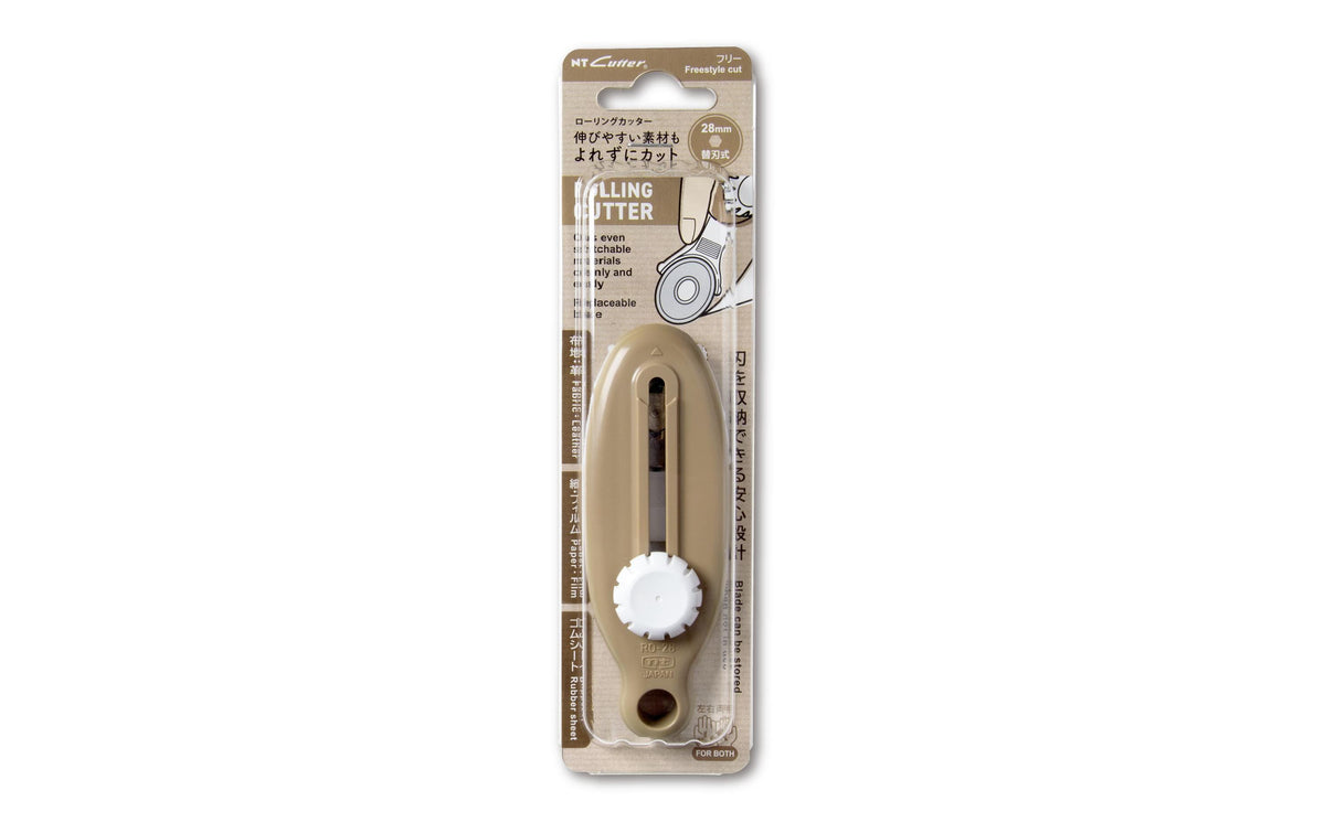 NT Cutter Rollenschneider, gerader Schnitt, beige