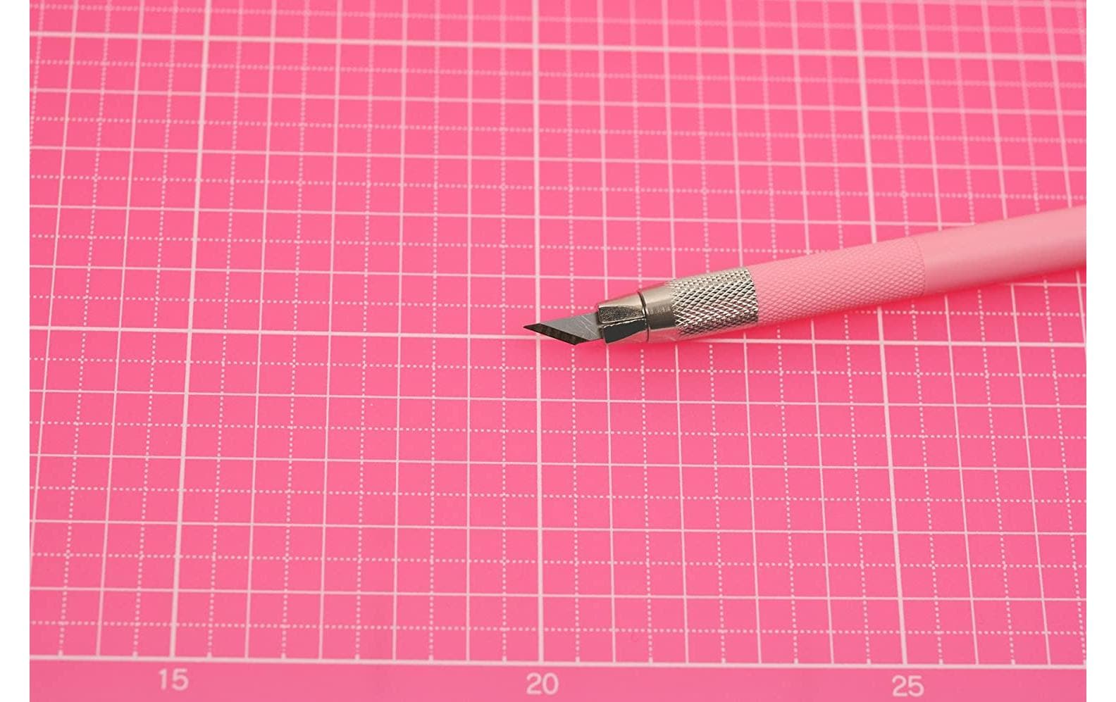 NT Cutter D-401P – Abbrechmesser 9 mm, Kunstharz, Pink