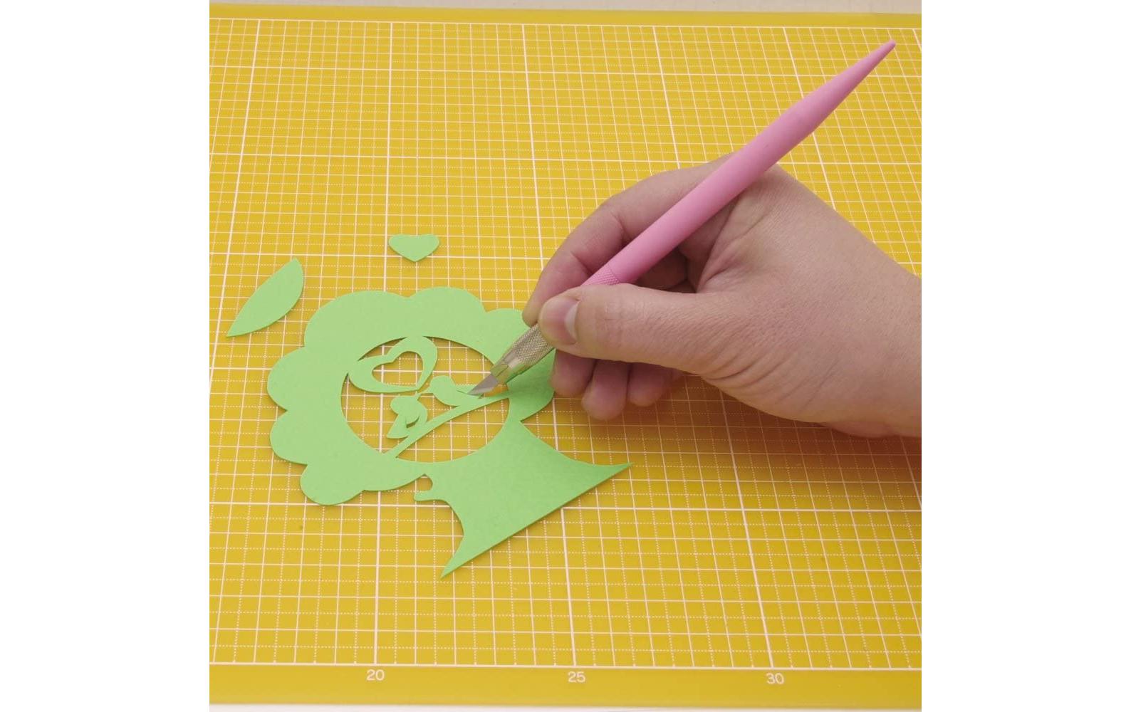 NT Cutter D-401P – Abbrechmesser 9 mm, Kunstharz, Pink