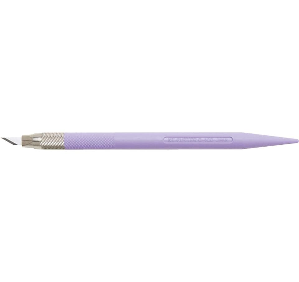 NT Cutter D-401P – Abbrechmesser 9 mm, Kunstharz, Spitzwinkelklinge, Violett
