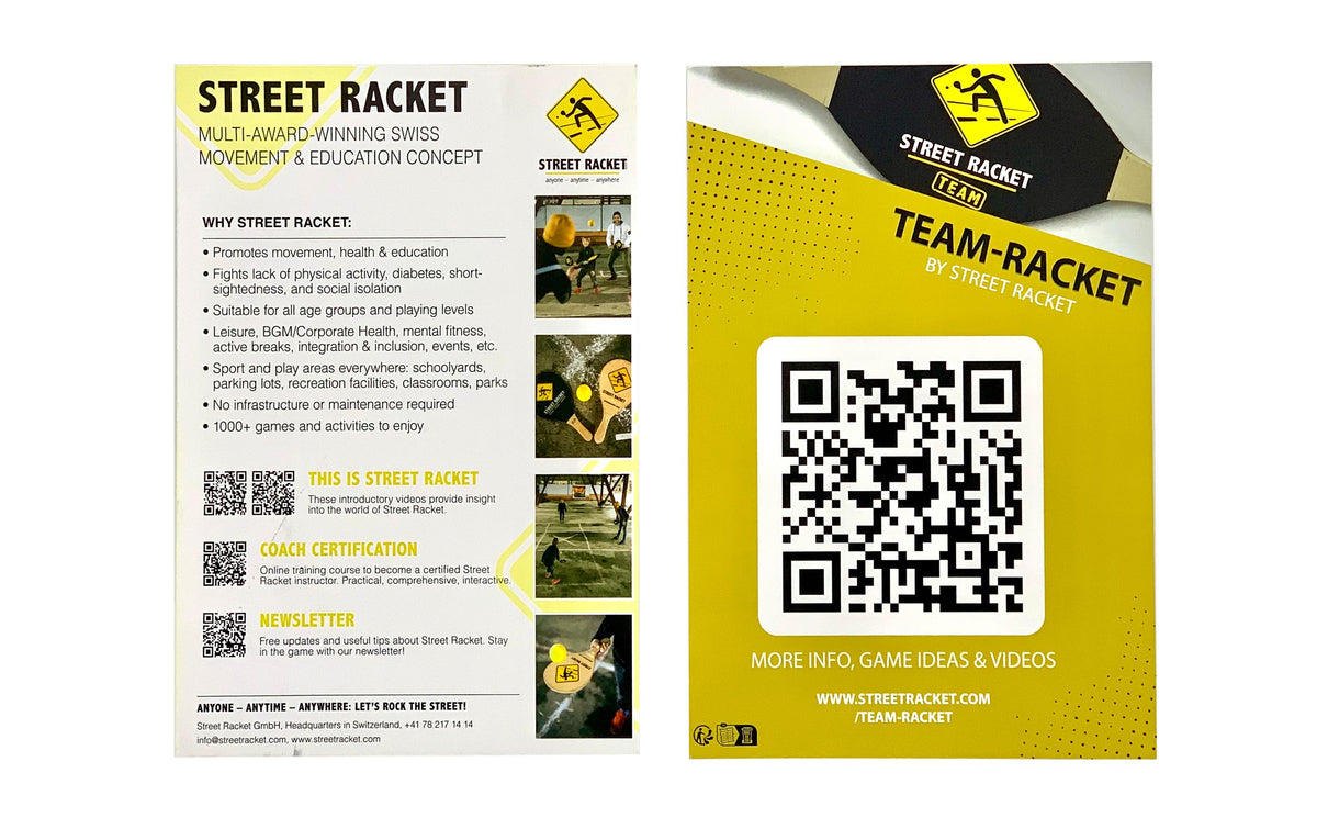 Schildkröt funsports Street Racket Team Racket – Holz (Linde) – 1 Stück