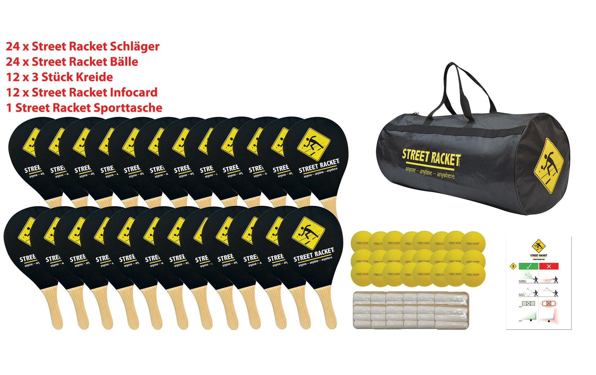 Schildkröt funsports Street Racket Schulset – ab 6 Jahren – mehrfarbig – 1 Stück