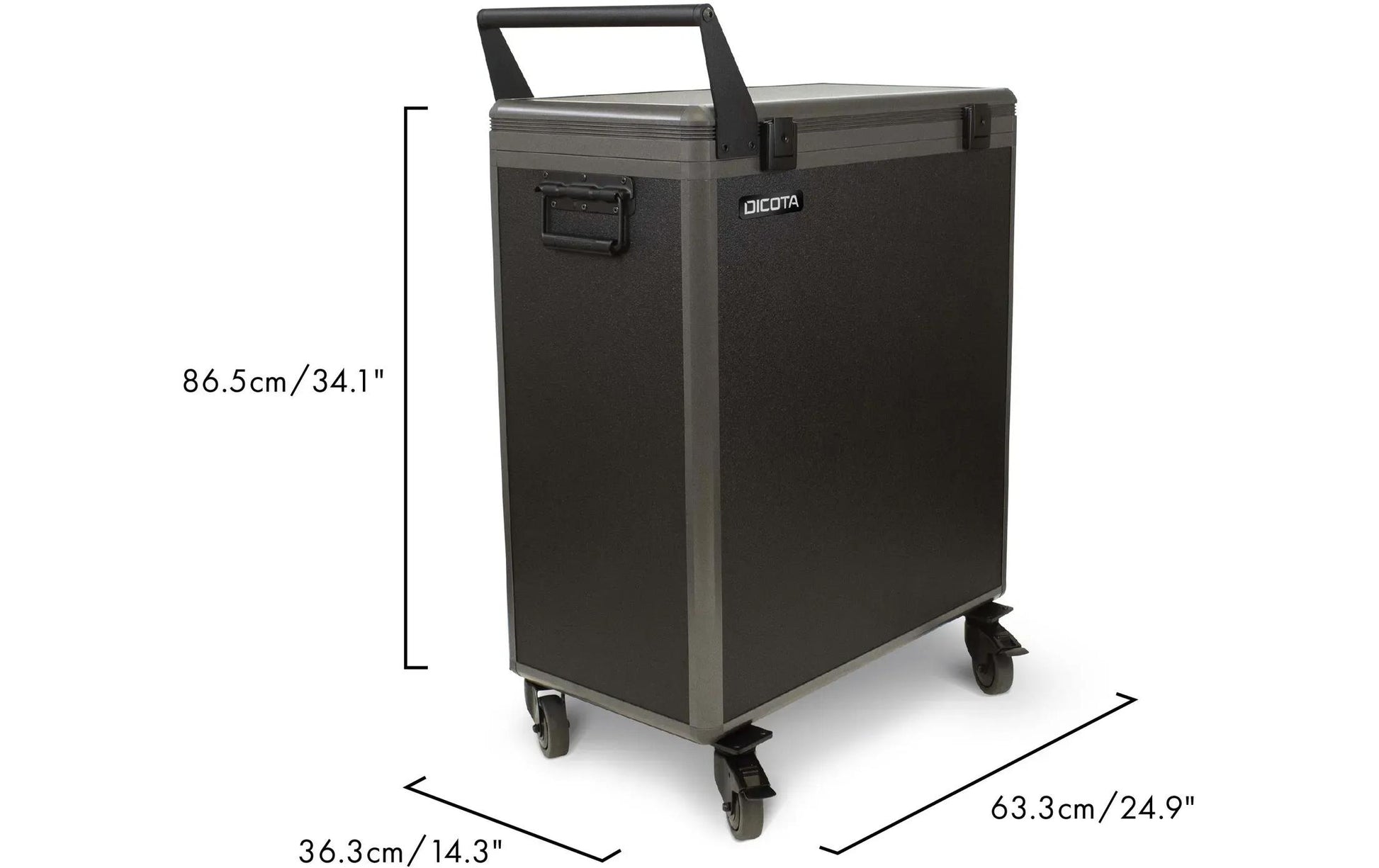 Dicota dockingstation Dicota – Ladewagen für 16 Laptops, abschliessbar, grau