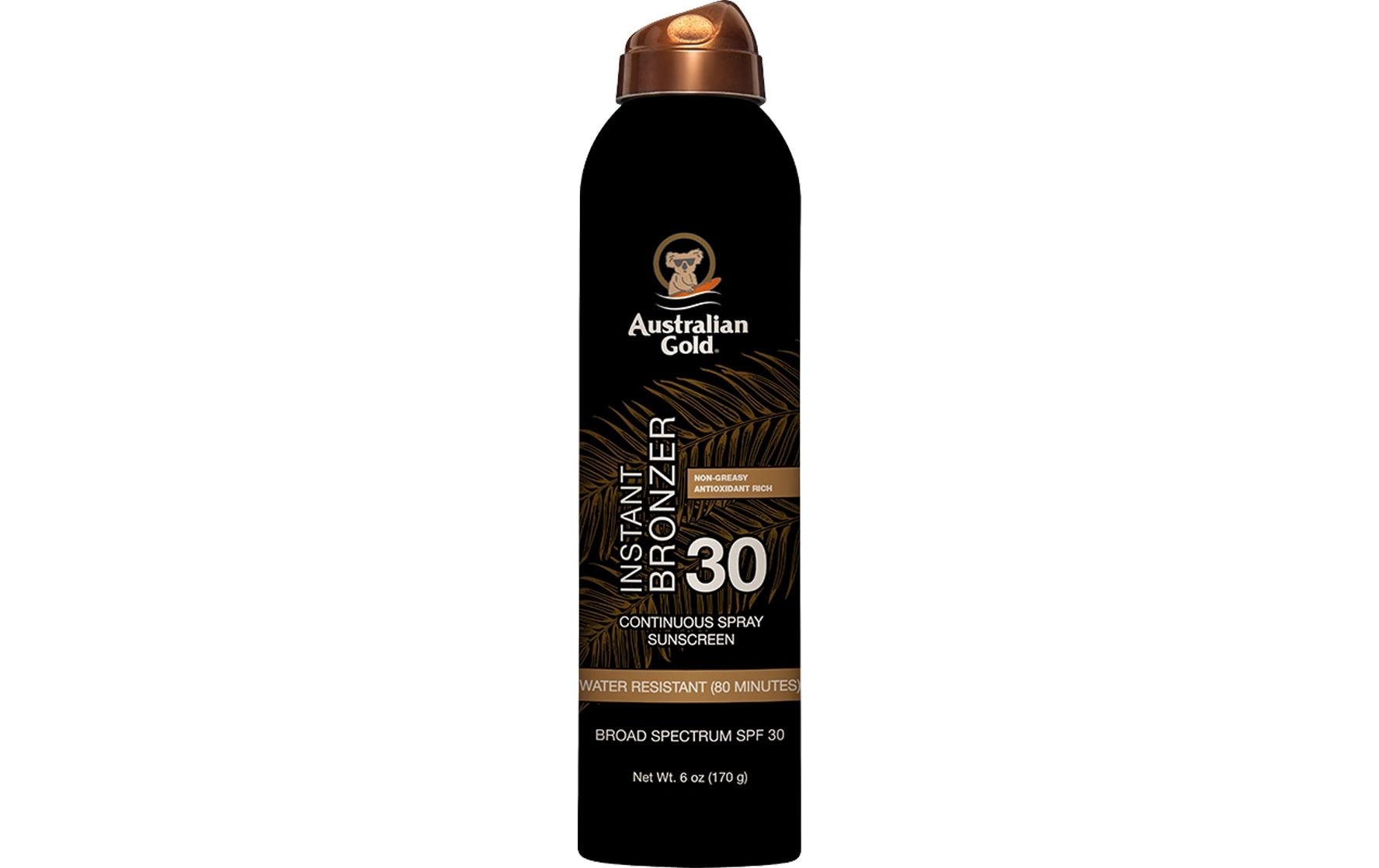 Australian Gold Sonnencreme Spray LSF 30 – Körper – Wasserfest – 177 ml
