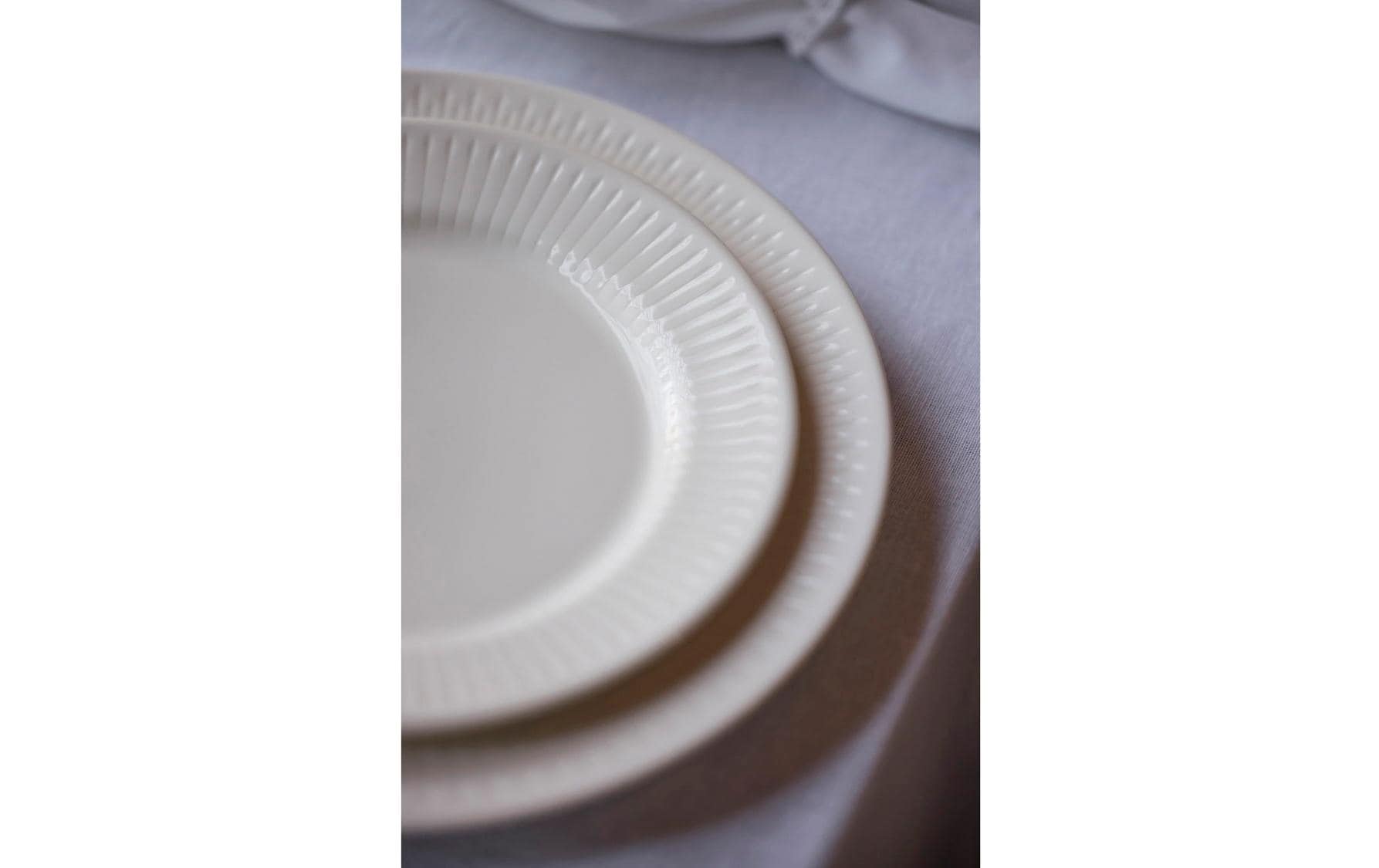 Coast Speiseteller – 4er Set, Ø 27 cm, Porzellan, Weiss, spülmaschinenfest, mikrowellengeeignet