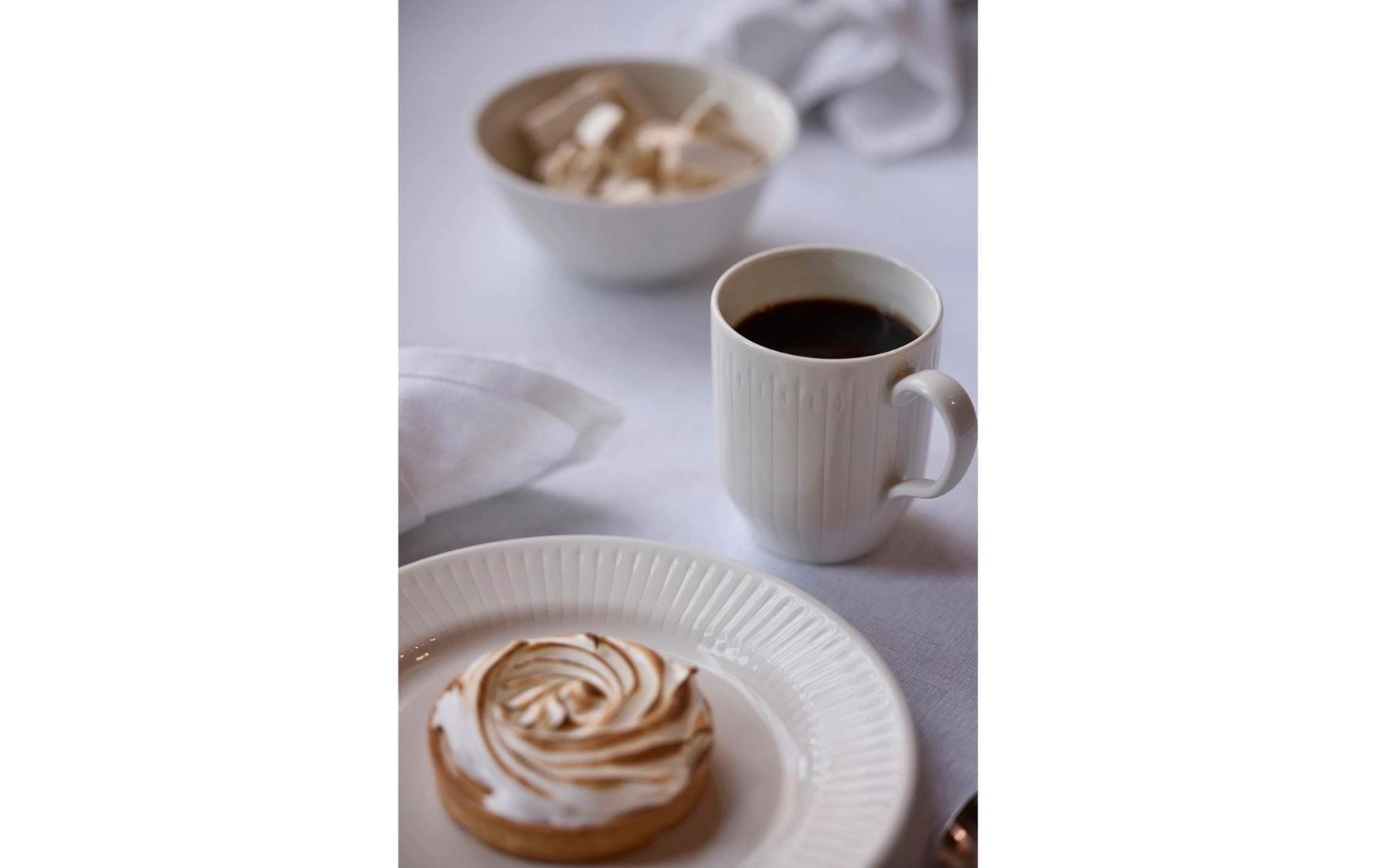 Coast Tasse – 4er Set, 300 ml, 11,3 × 8,0 × 9,5 cm, Porzellan, Weiss, spülmaschinenfest, mikrowellengeeignet