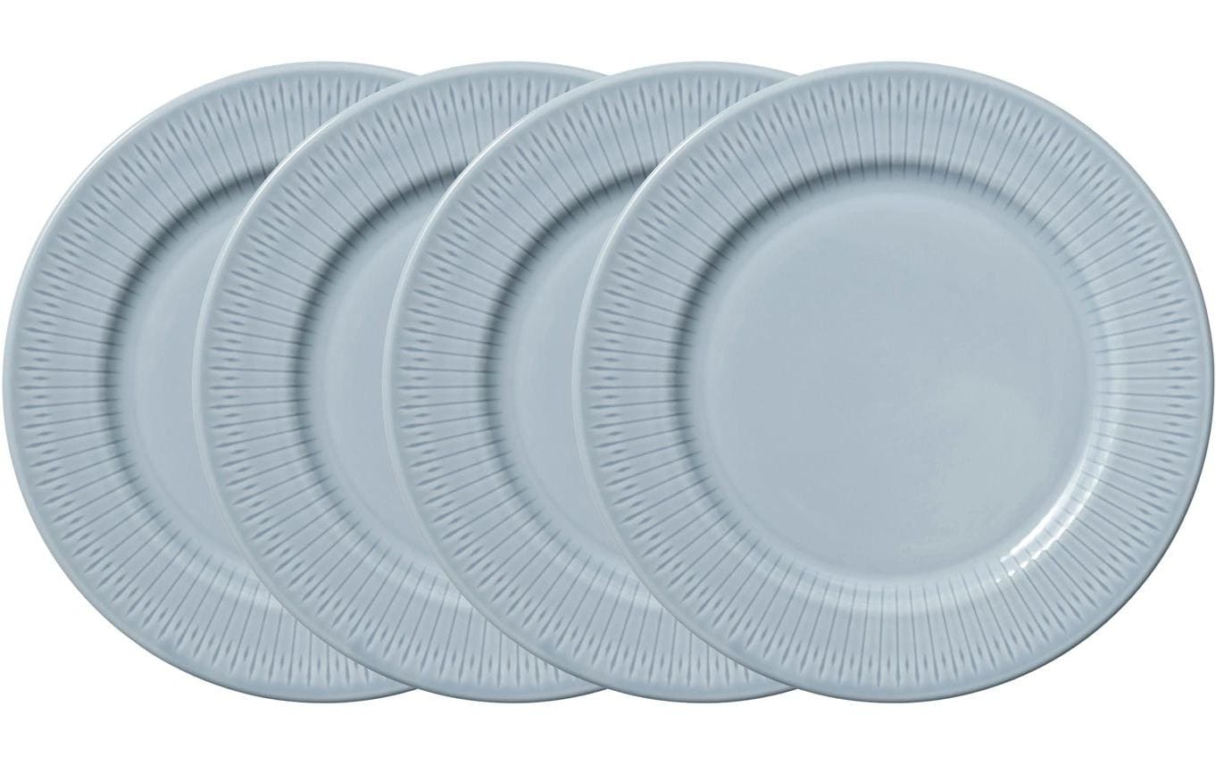 Coast Speiseteller – 4er Set, Ø 27,0 cm, Porzellan, Hellblau, spülmaschinenfest, mikrowellengeeignet