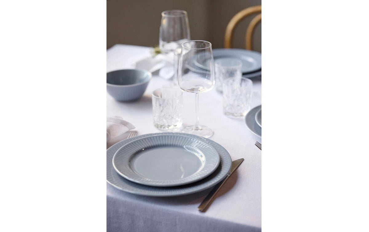 Coast Teller Horizon – 4er Set, Ø 22 cm, Porzellan, Hellblau, spülmaschinenfest, mikrowellengeeignet