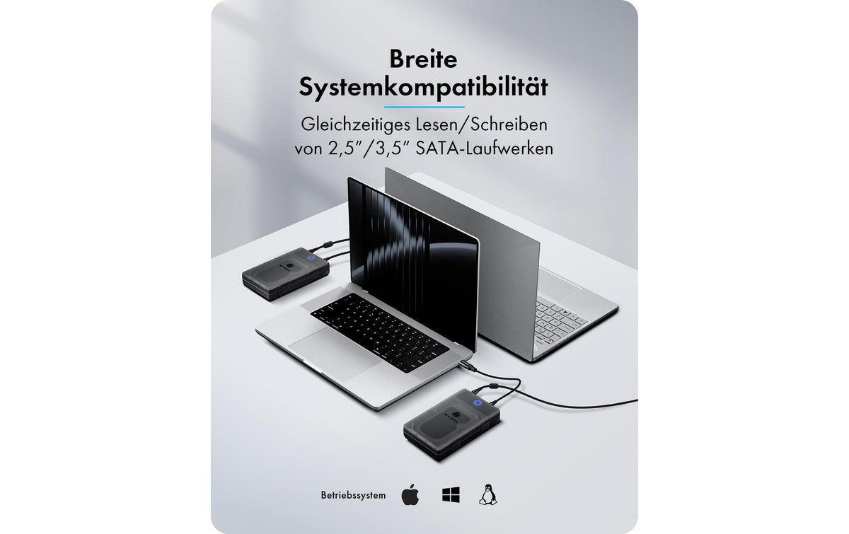 RaidSonic ICY BOX IB-388-CU3 – 1-Bay Desktop – USB 3.2 Gen 2x2, USB-C, SATA, für 2,5" HDD/SSD