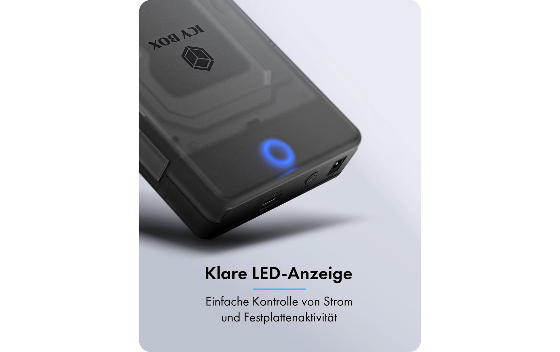 RaidSonic ICY BOX IB-388-CU3 – 1-Bay Desktop – USB 3.2 Gen 2x2, USB-C, SATA, für 2,5" HDD/SSD
