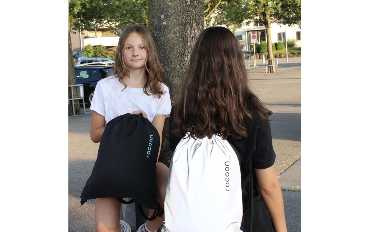 Racoon Sportbeutel – 15 l, reflektierend, grau