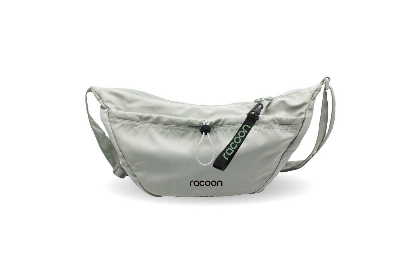 Racoon Moonbag & LockTag – 9 l – grün – recyceltes PET – 45 × 22 × 12 cm