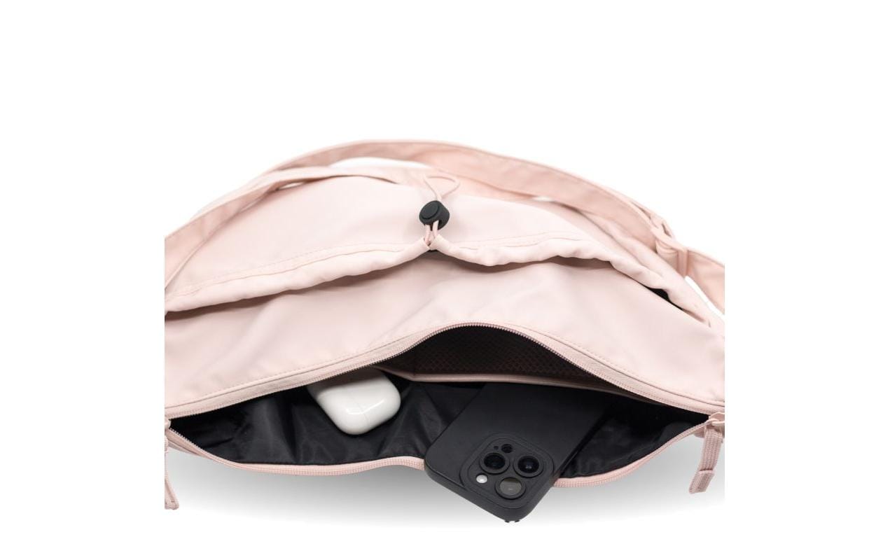 Racoon MOONBAG & LockTag – Umhängetasche, 9 l, rPET, Pink, 45 × 22 × 12 cm
