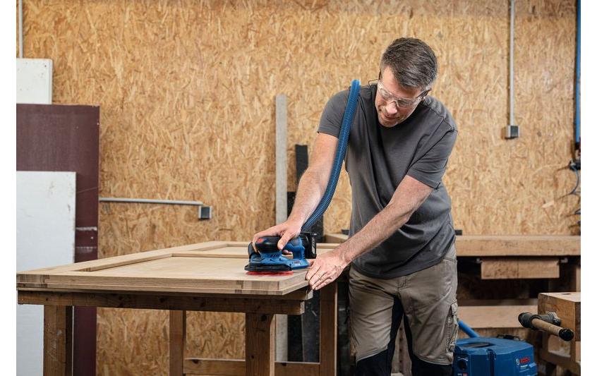 Bosch Professional GEX 12V-150-3 Akku-Exzenterschleifer – 12 V – Klettverschluss – Solo
