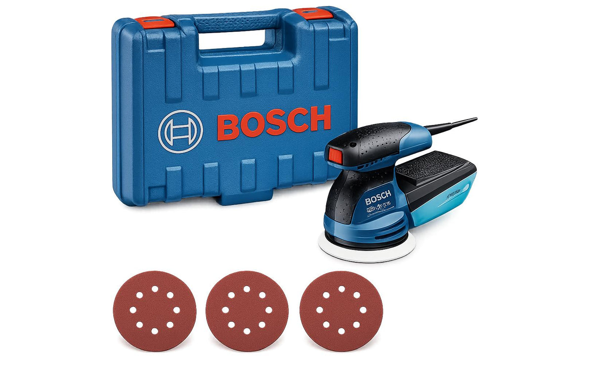 Bosch GEX 125-1 AE Exzenterschleifer – 250 W – Ø 125 mm, Klettverschluss – Koffer