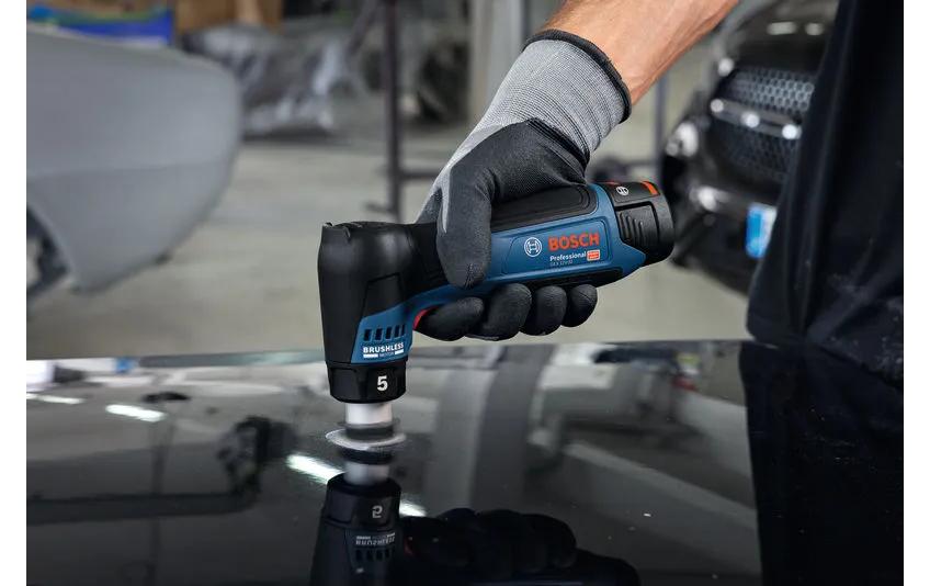 Bosch Professioneller GEX 12V-32 Akku-Exzenterschleifer – 12 V – Klettverschluss – Solo – Bosch Professional 12 V