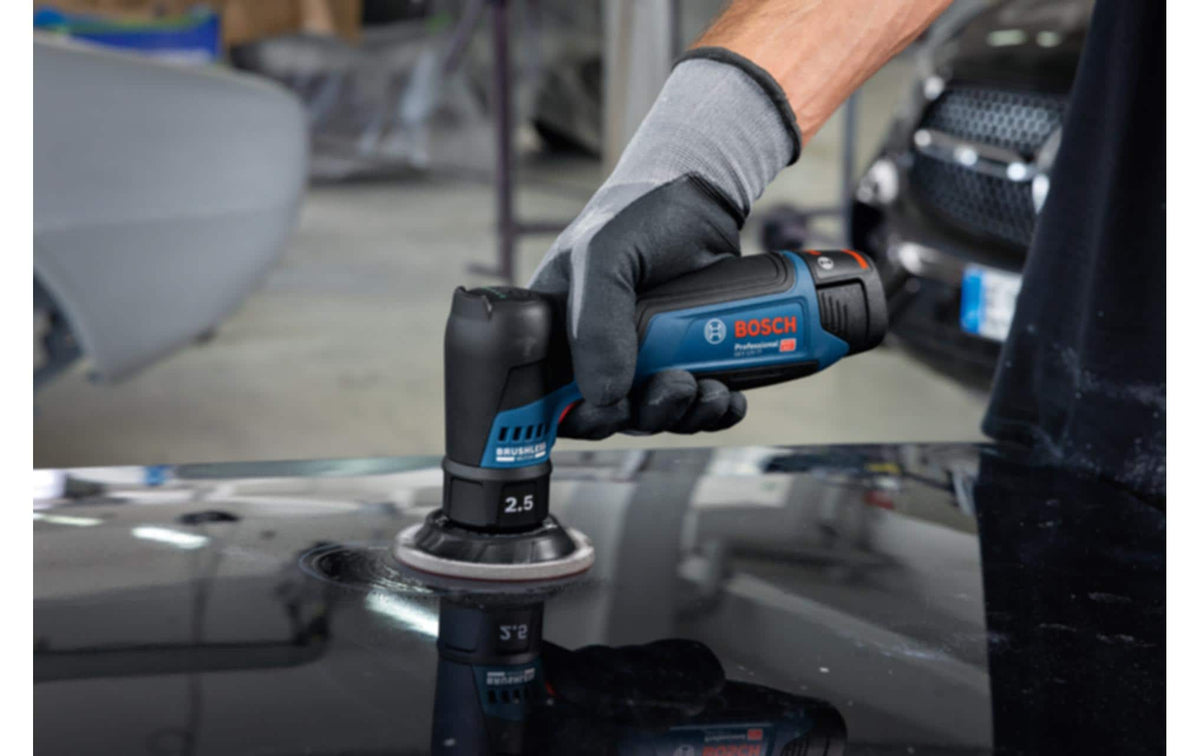 Bosch Professioneller GEX 12V-77 Akku-Exzenterschleifer – 12 V – Ø 77 mm, Klettverschluss – Solo