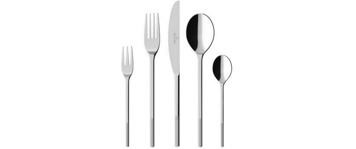 Villeroy & Boch Afina Besteck-Set – 30-teilig, Edelstahl, spülmaschinenfest