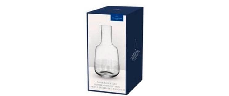 Villeroy & Boch Afina Karaffe – 1,2 l, Ø 12,8 cm, Kristallglas, Transparent, spülmaschinenfest