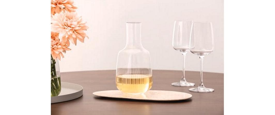Villeroy & Boch Afina Karaffe – 750 ml, Ø 11,2 cm, H 21,7 cm, Kristallglas, Transparent, spülmaschinenfest