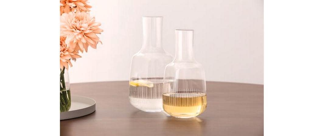 Villeroy & Boch Afina Karaffe – 750 ml, Ø 11,2 cm, H 21,7 cm, Kristallglas, Transparent, spülmaschinenfest