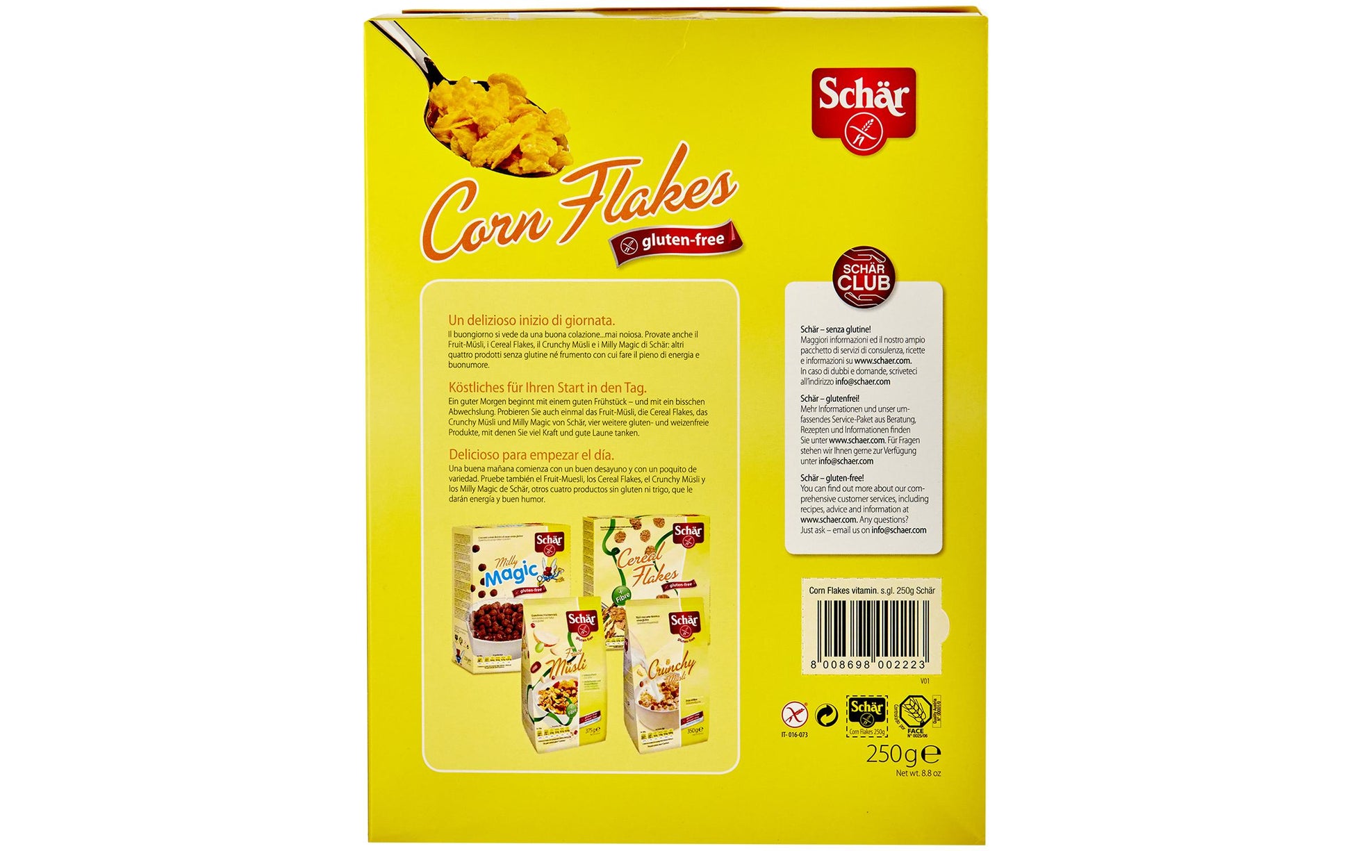 Dr.schär Dr. Schär Cornflakes – glutenfrei, vegan – 250 g