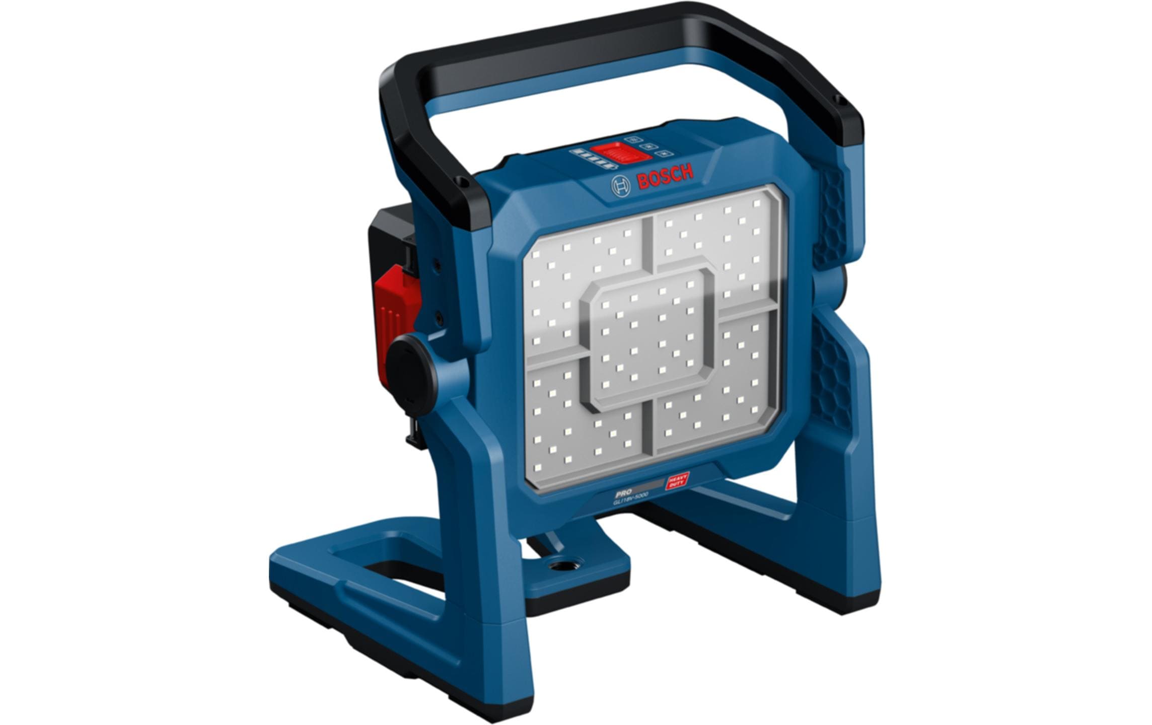 Bosch Professionelle Arbeitsleuchte GLI18V-5000 – 5000 lm, 18 V Akku, IP54, dimmbar, Magnet – Blau